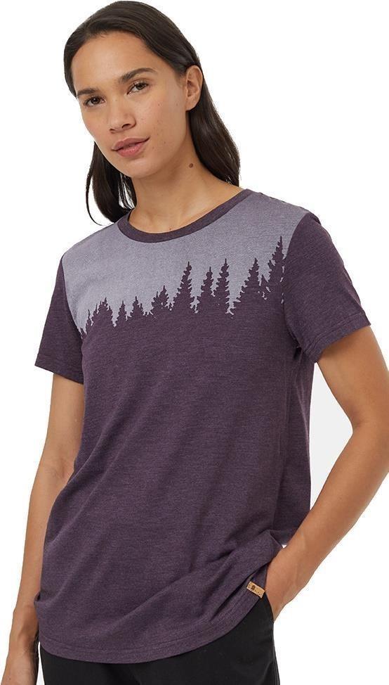 Juniper T-Shirt - Womens - midnight plum heather / white 1