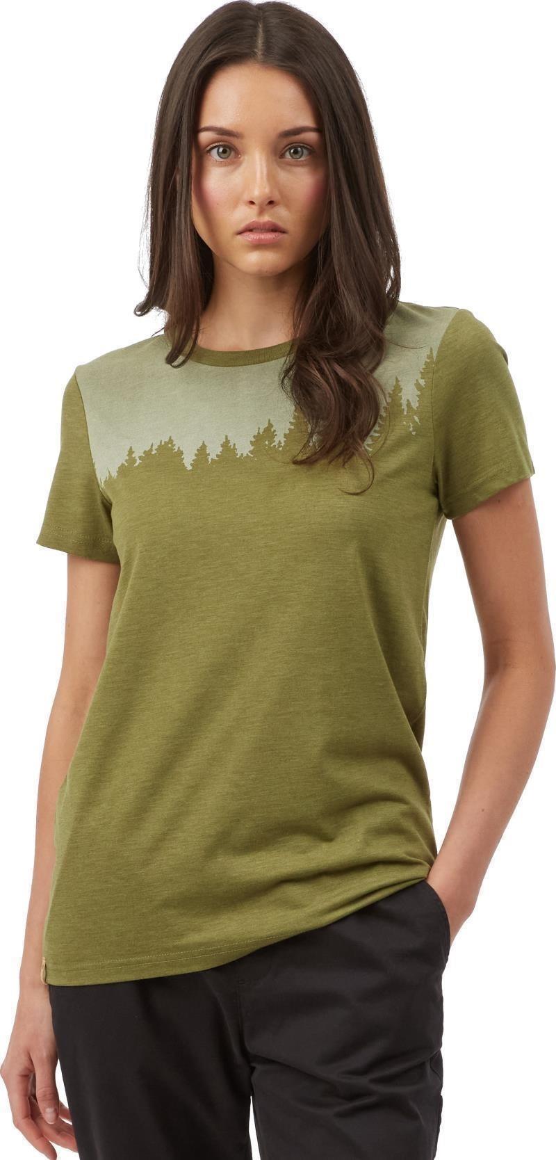 Juniper T-Shirt - Womens - olive branch heather 1