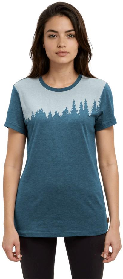 Juniper T-Shirt - Womens - pacific teal heather / white 1