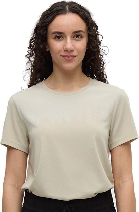 Juniper T-Shirt - Womens - sand stone heather / white 1