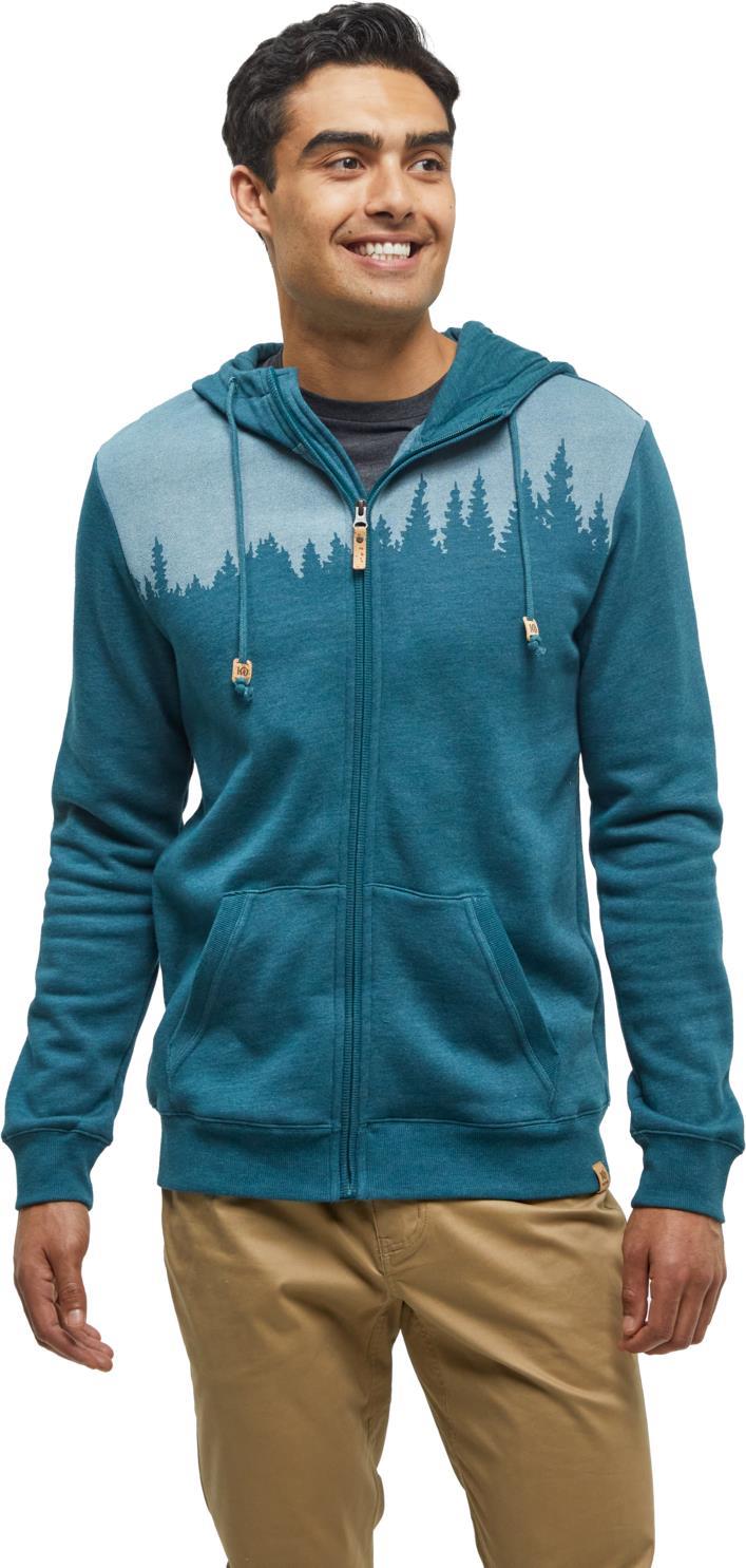 Juniper Zip Hoodie - Mens - Jasper Heather / White 1