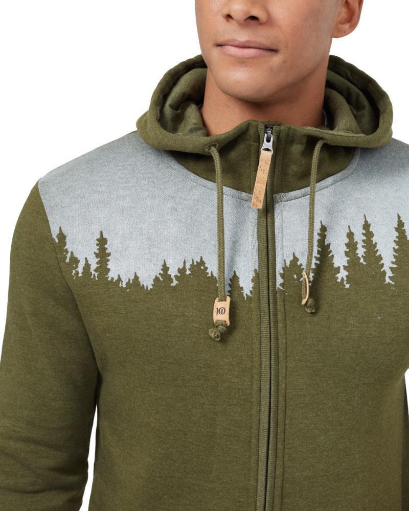 Juniper Zip Hoodie - Mens - Olive Night Green Heather 3