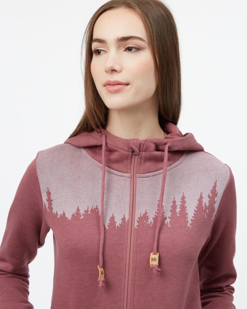 Juniper Zip Hoodie - Womens - Crushed Berry Heather 3