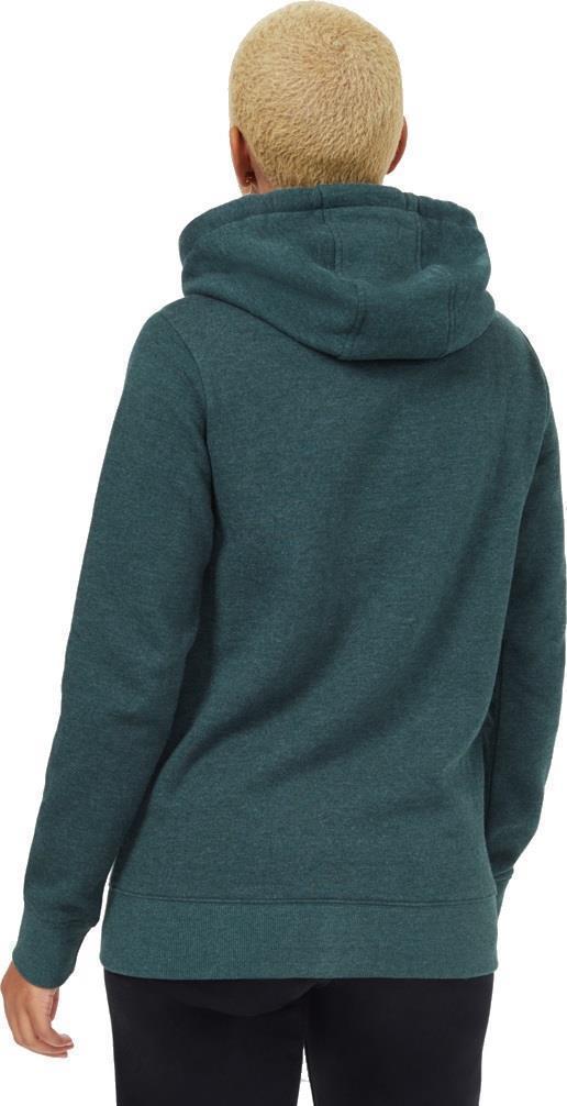 Juniper Zip Hoodie - Womens - Dark Forest Green Heather 2