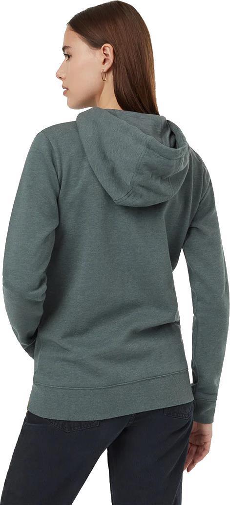 Juniper Zip Hoodie - Womens - Light Urban Green Heather / White 2