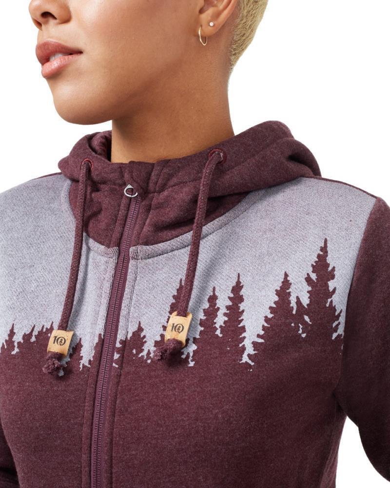 Juniper Zip Hoodie - Womens - Mulberry Heather 3
