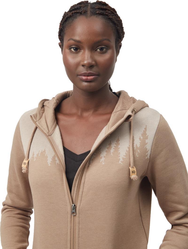 Juniper Zip Hoodie - Womens - Pine Bark Heather 3
