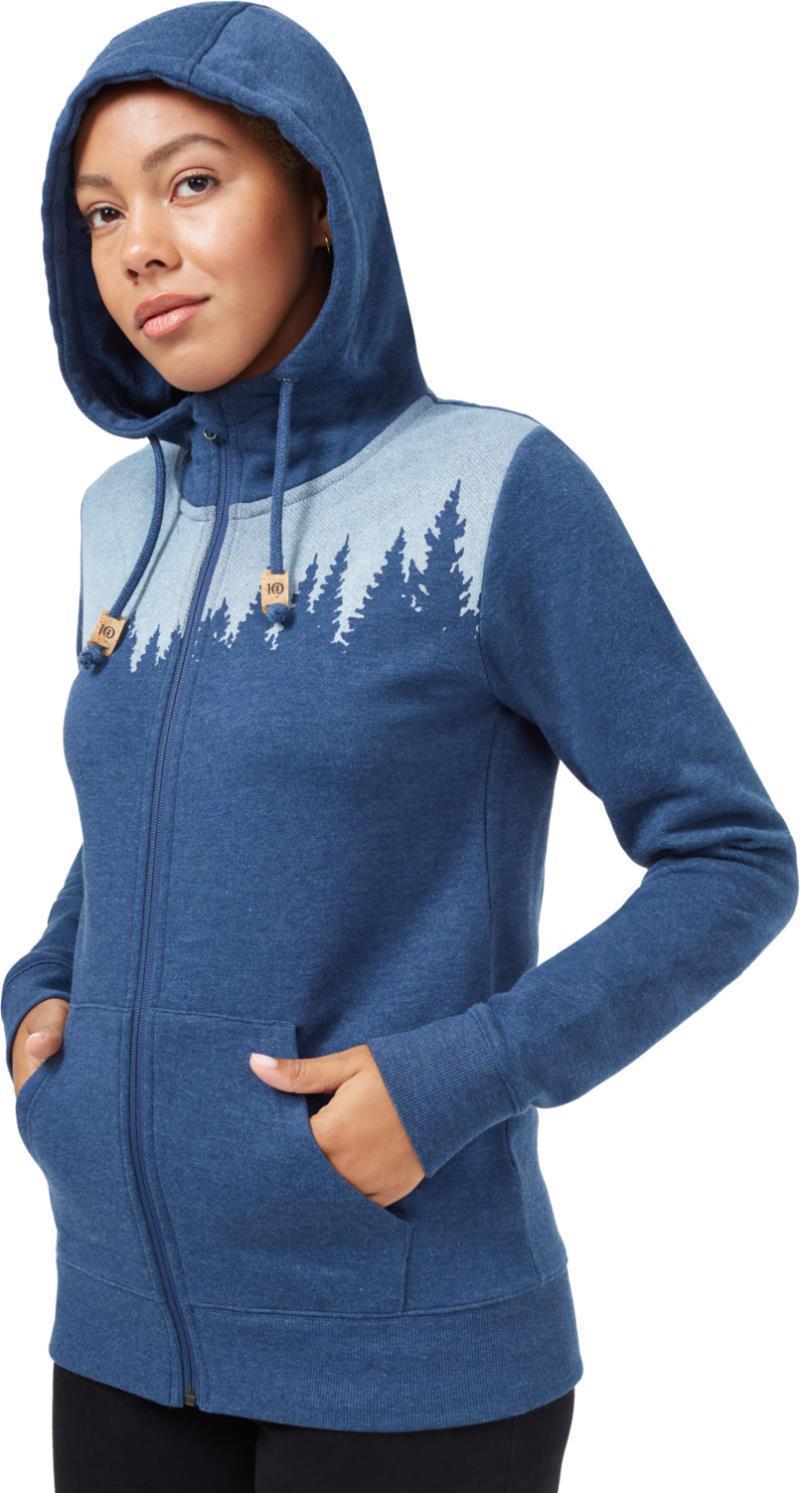 Juniper Zip Hoodie - Womens - dress blue heather 1