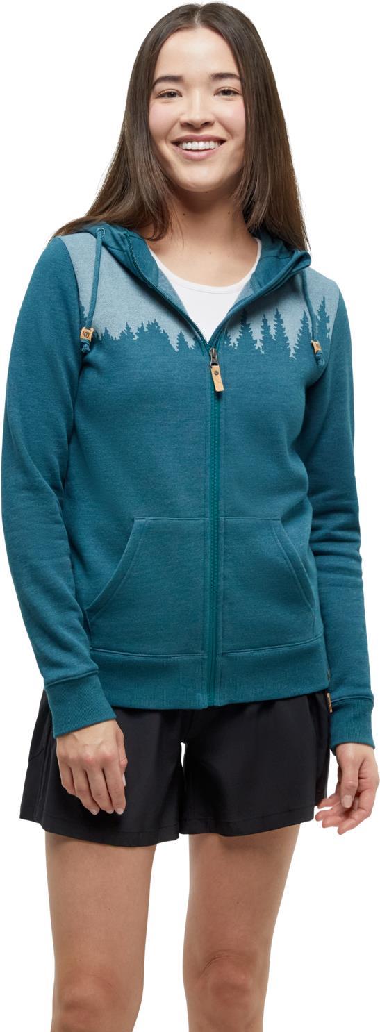 Juniper Zip Hoodie - Womens - jasper heather / white 1