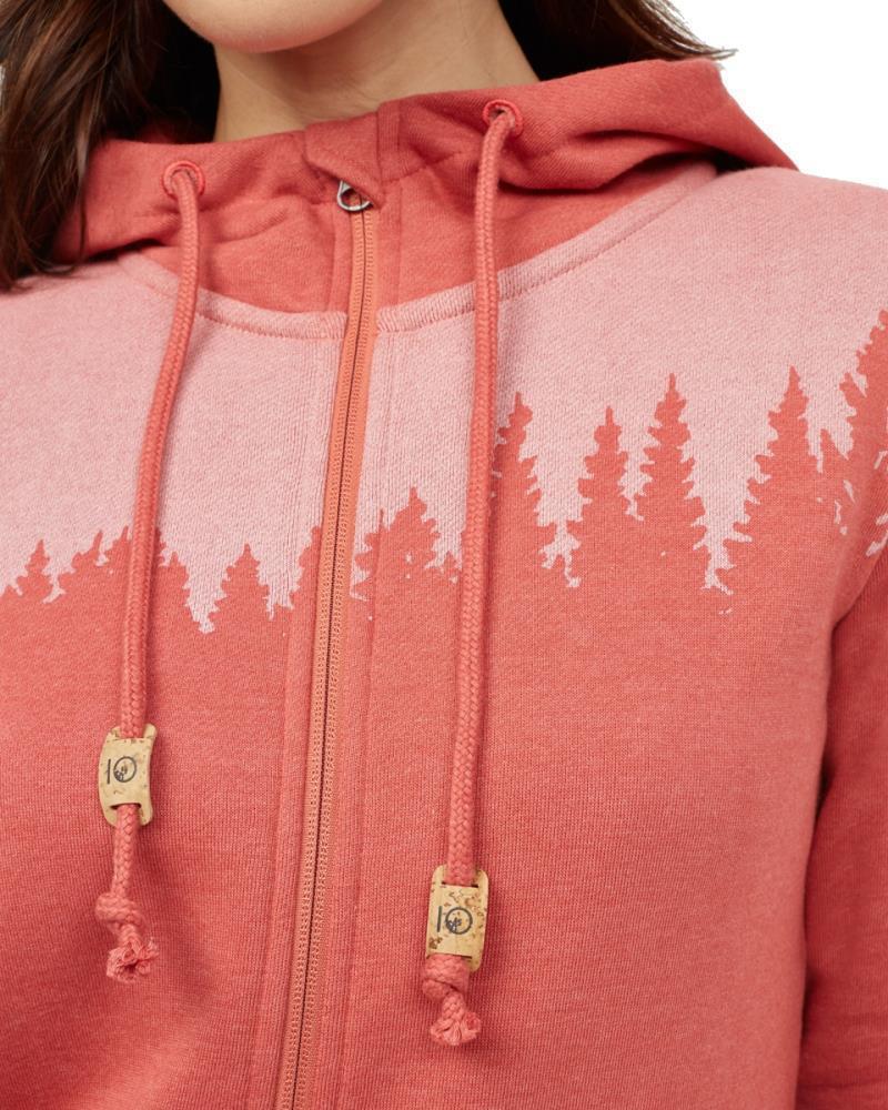 Juniper Zip Hoodie - Womens - mineral red heather 1