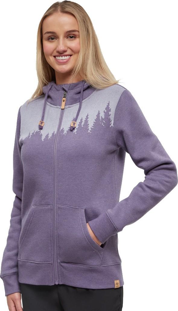 Juniper Zip Hoodie - Womens - smokey violet heather / white 1