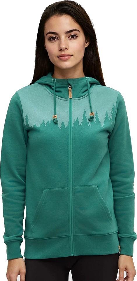 Juniper Zip Hoodie - Womens - tidal teal heather / white 1