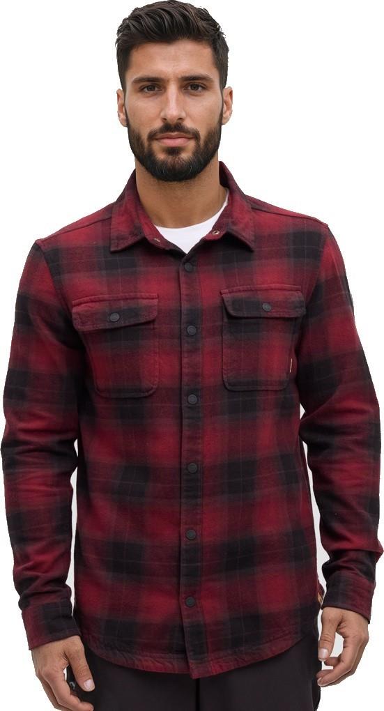 Kapok Flannel Colville - Mens - deep burgundy / storm plaid 1