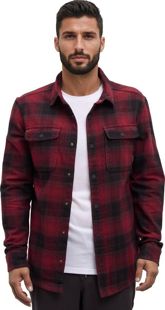 Kapok Flannel Colville - Mens - deep burgundy / storm plaid 1