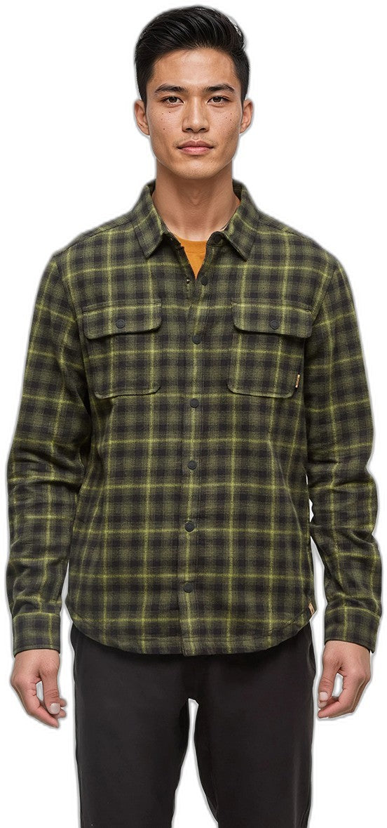 Kapok Flannel Colville - Mens - deep olive / creekside plaid 1