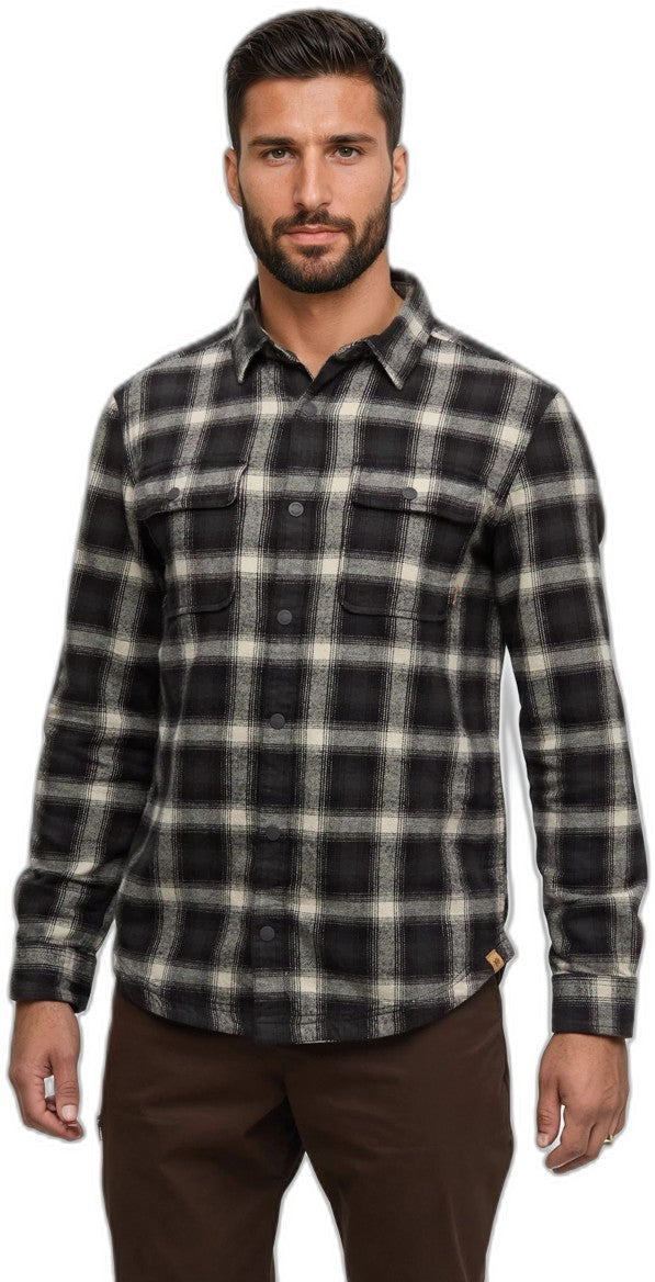 Kapok Flannel Colville - Mens - warm oak / dusk plaid 1