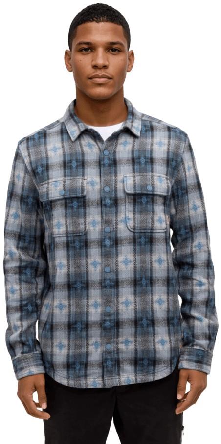 Kapok Flannel Jacquard Colville - Mens - blue horizon / field jacquard 1