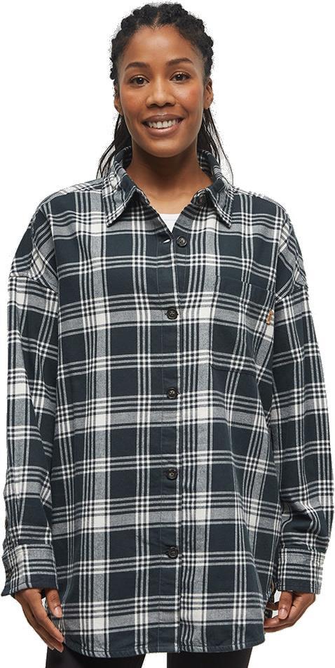 Kapok Flannel Shirt - Womens - Forest River Green / Window Plaid 1