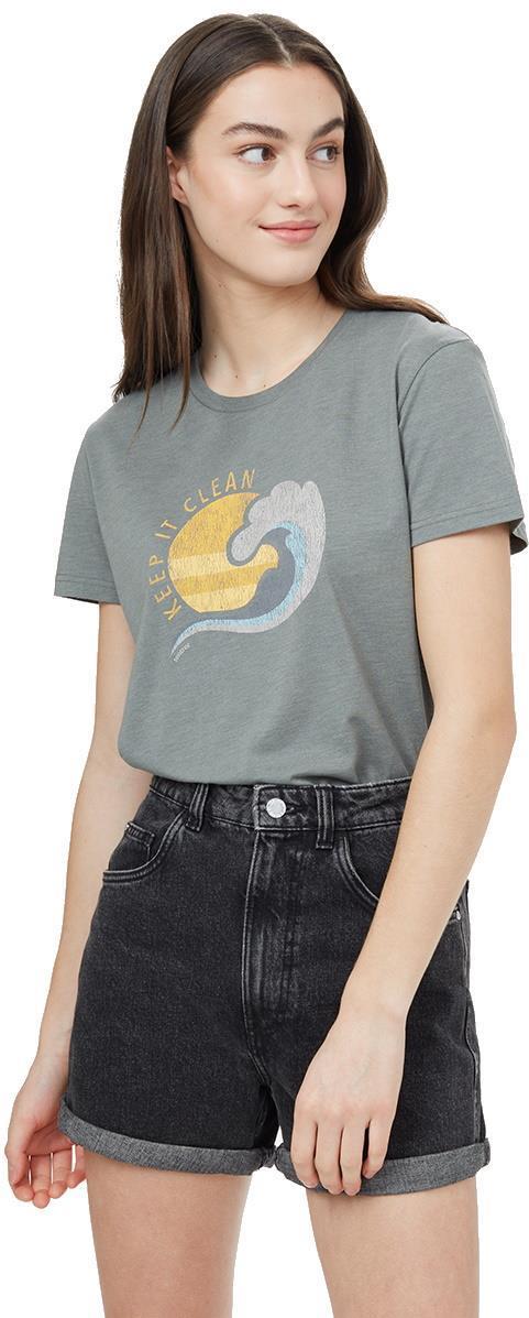 Keep It Clean T-Shirt - Womens - agave green heather 1