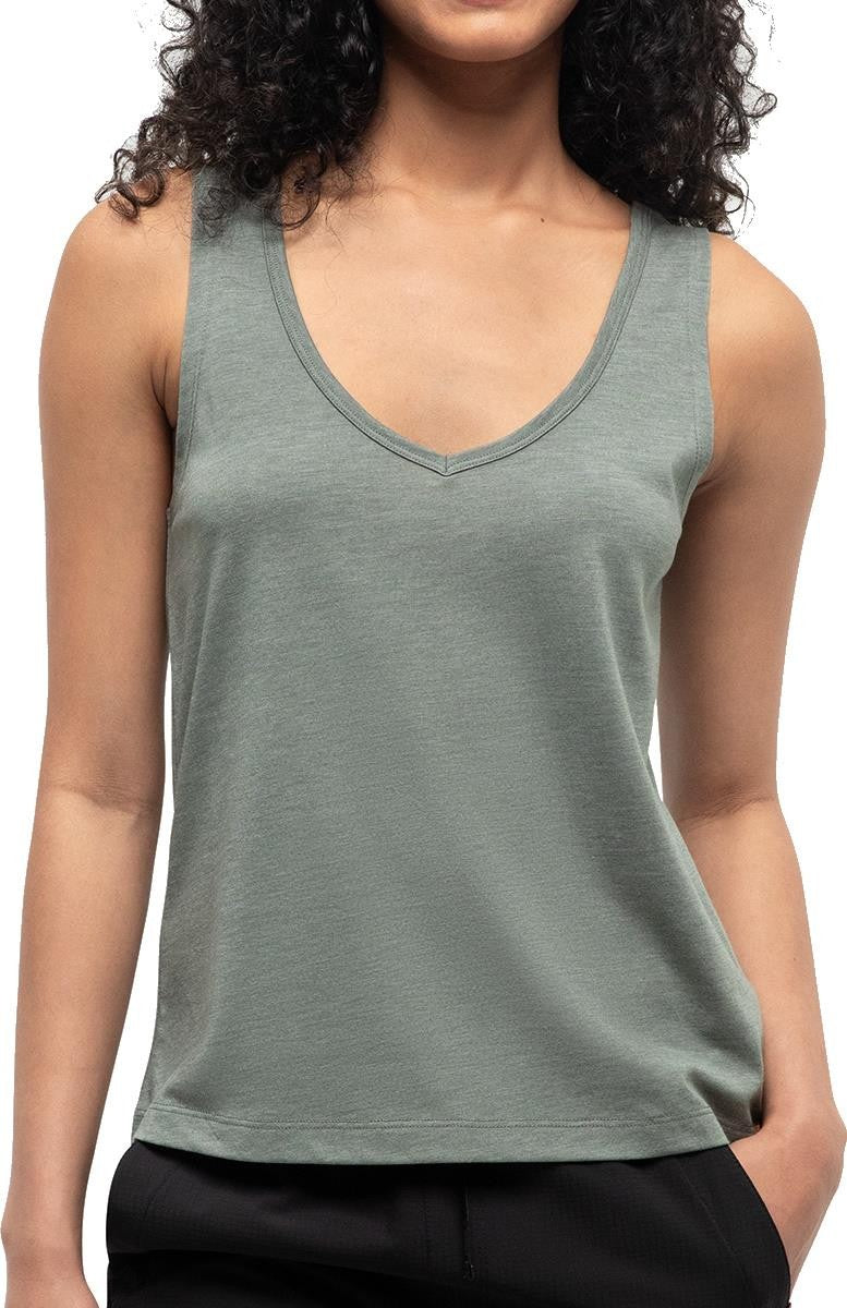 Kinney Tank - Womens - agave green heather 1