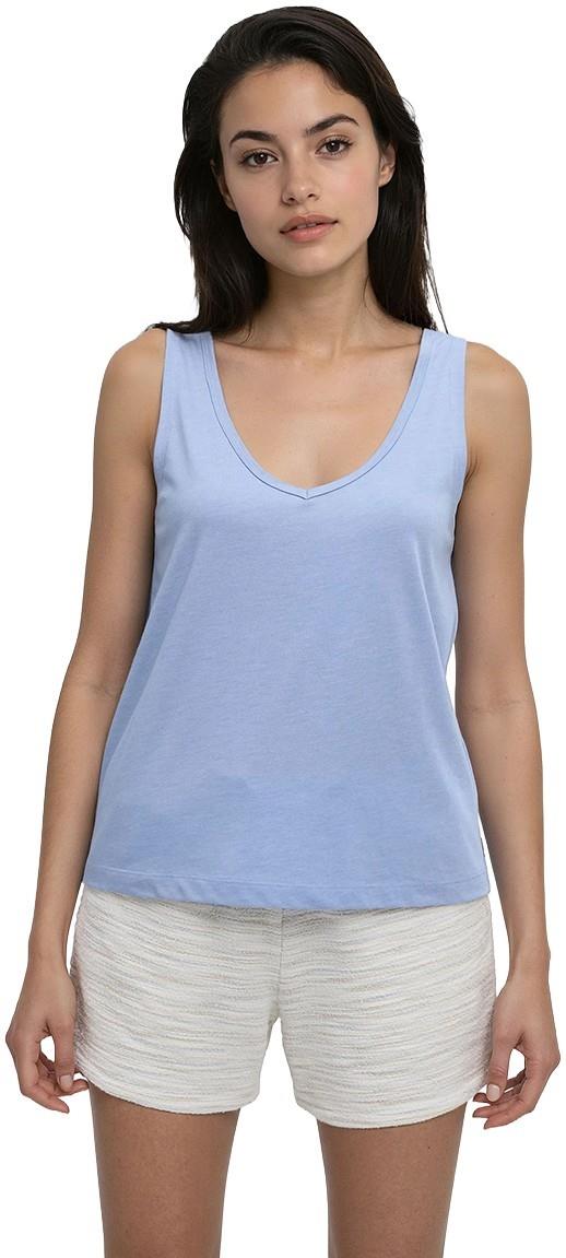 Kinney Tank - Womens - lakeside blue heather 1