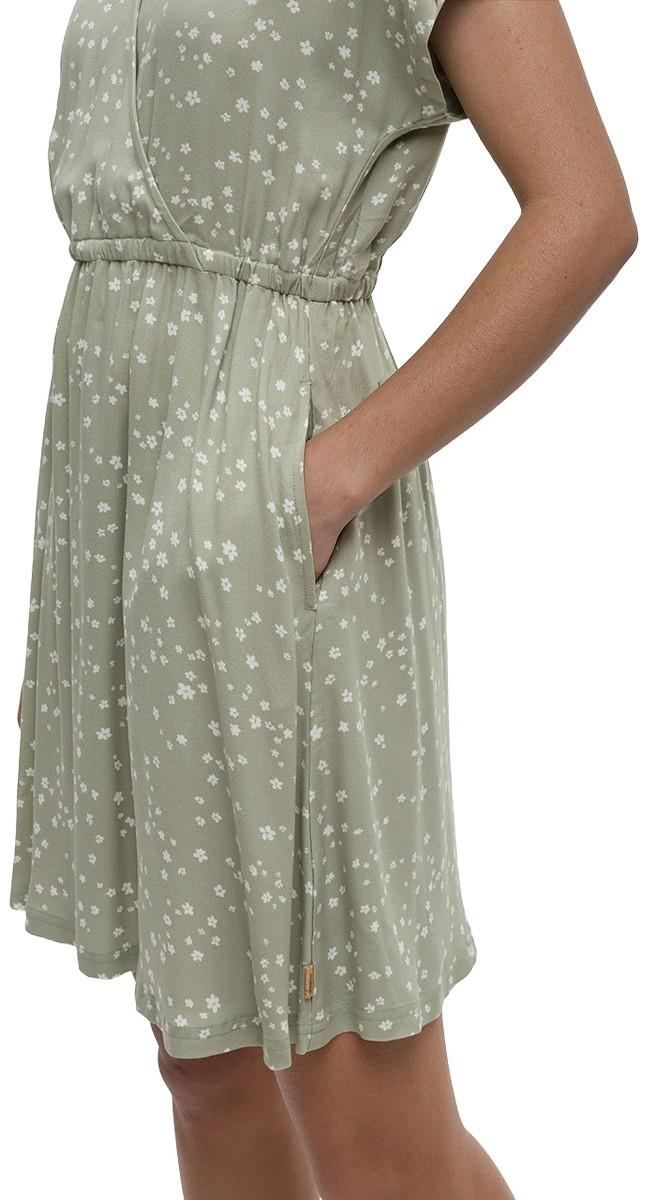 Kits Dress - light moss / bloom floral 1
