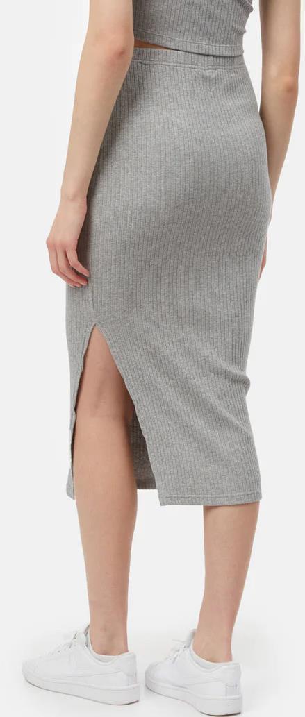 Knit Rib Skirt - Grey Heather 2