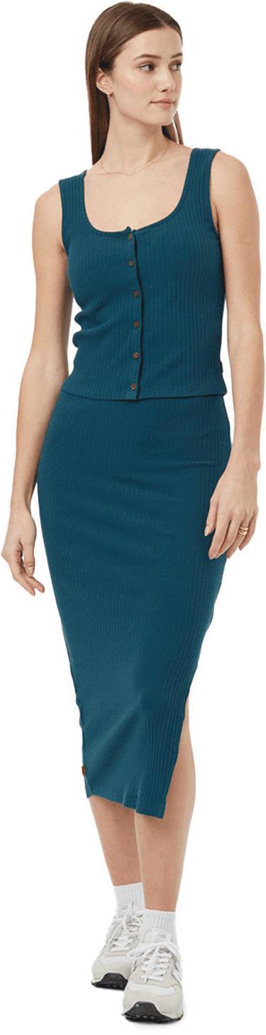 Knit Rib Skirt - Reflecting Pond 1