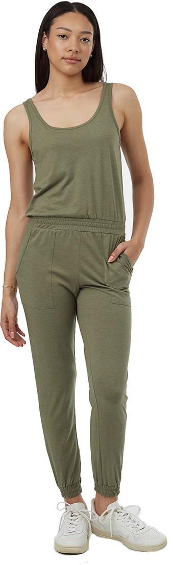 Knit Tank Jumpsuit - Deep Lichen Green 1