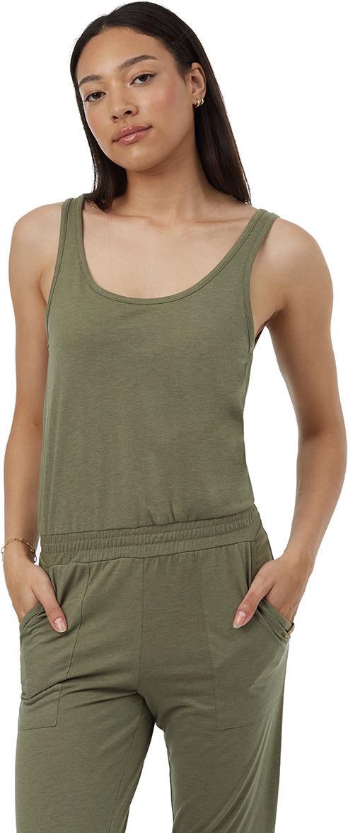 Knit Tank Jumpsuit - Deep Lichen Green 3