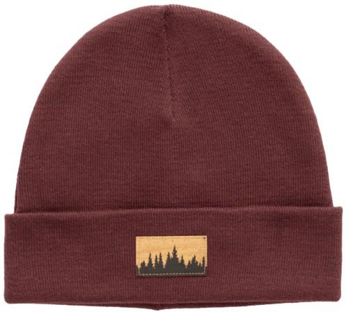 Kurt Juniper Patch Beanie - red chestnut / cork patch 1