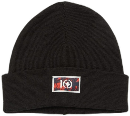 Kurt Maple Beanie - meteorite black / crimson 1