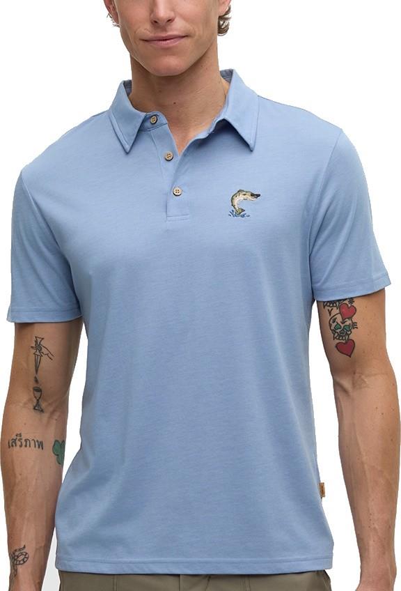 Lake Life Astir Polo - Mens - lakeside blue heather / leaping fish 1
