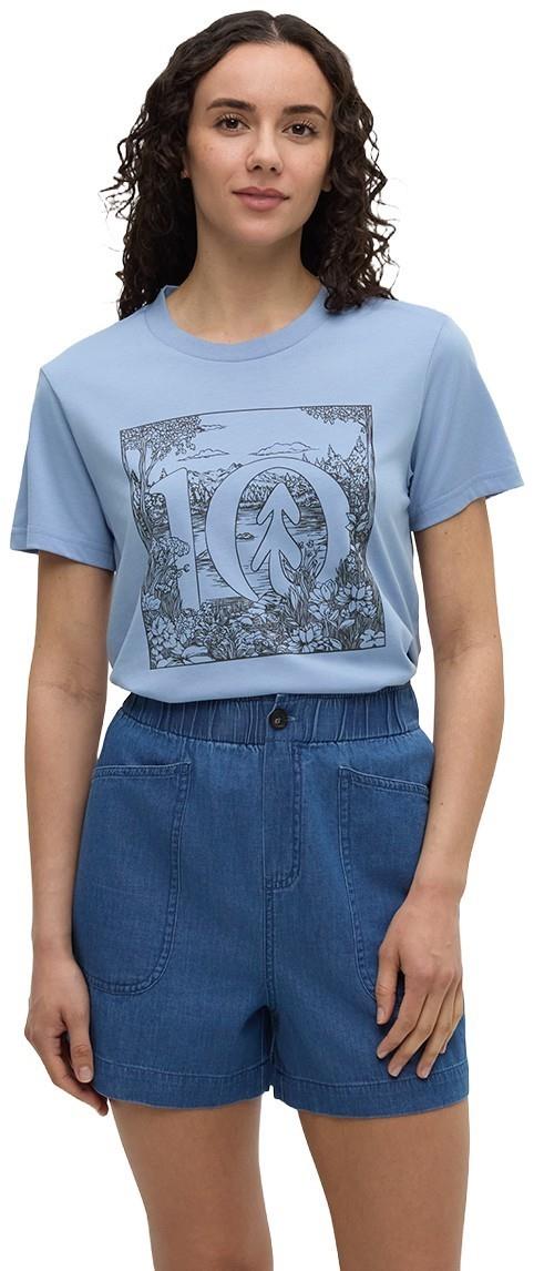 Lake Life Logo T-Shirt - Womens - lakeside blue / graphite 1
