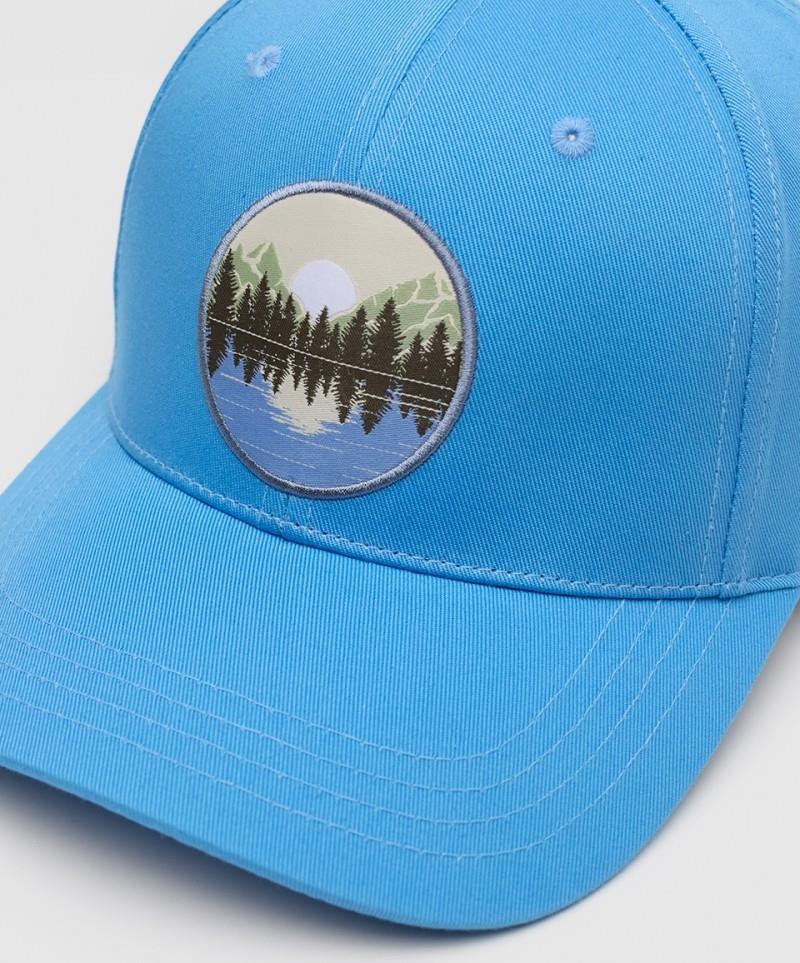 Lake Patch Elevation Hat - blue lagoon / sand stone 1
