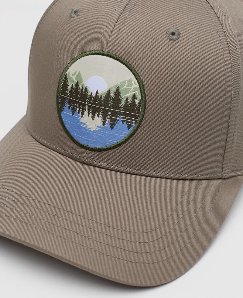 Lake Patch Elevation Hat - clay / lakeside blue 1