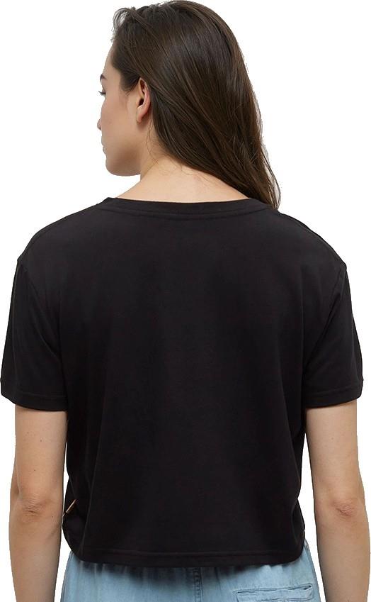 Lake View Crop T-Shirt - Womens - meteorite black / lake view 1