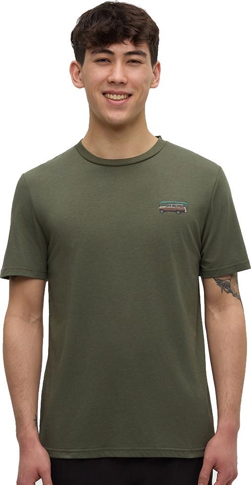 Lake tentree T-Shirt - Mens - deep olive / lake day 1