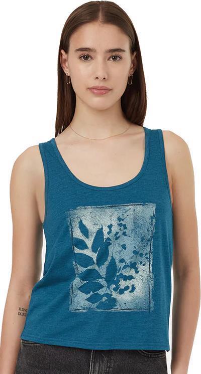 Leaf Double Scoop Tank - Womens - Legion Blue Heather / Slate 1