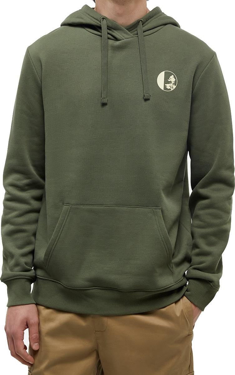 Linear Tree Hoodie - Mens - deep olive / sunray 1
