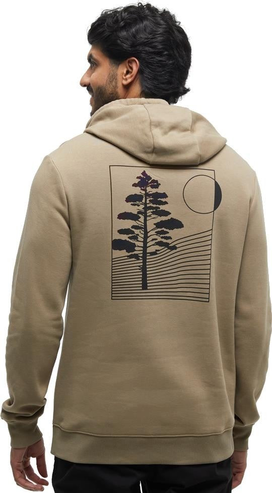 Linear Tree Hoodie - Mens - khaki / meteorite black 1