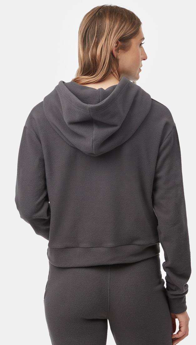 Luxe Cropped Hoodie - Womens - graphite 1
