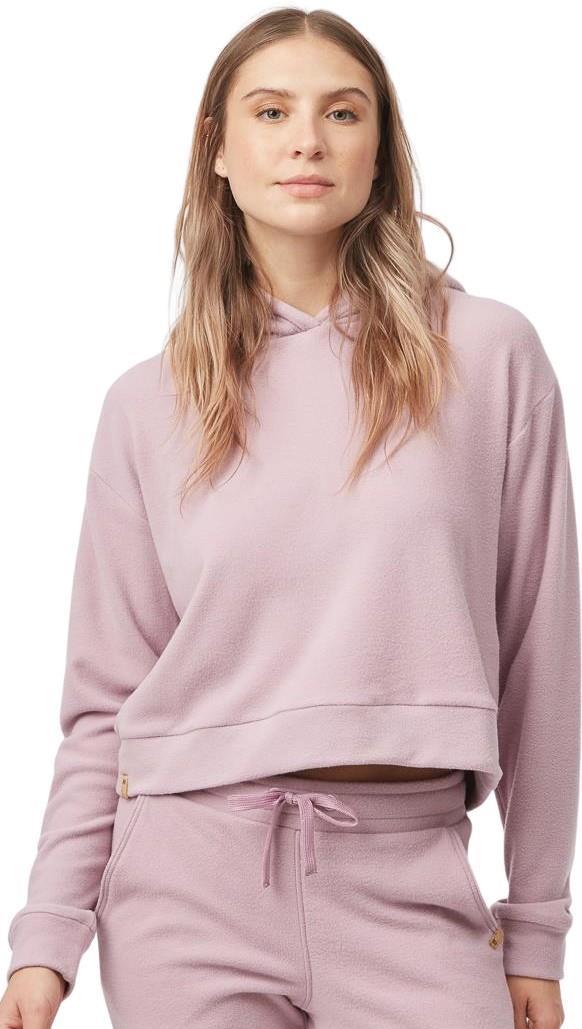 Luxe Cropped Hoodie - Womens - lilac chalk 1