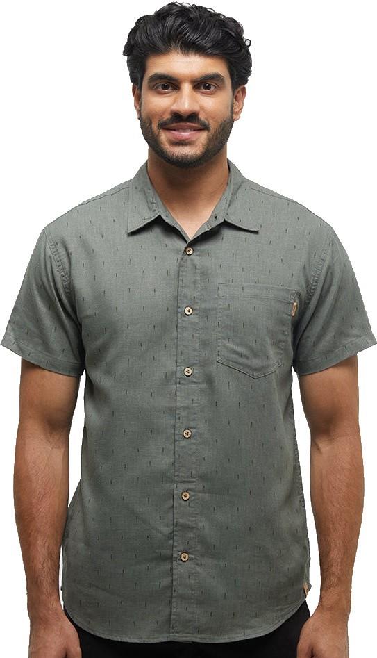 Mancos Shirt - Mens - agave green / small tree / deep olive 1