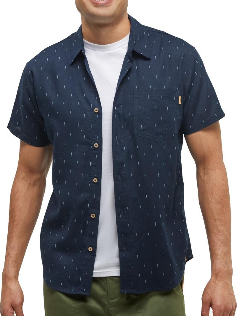 Mancos Shirt - Mens - midnight blue / small tree / blue haze 1