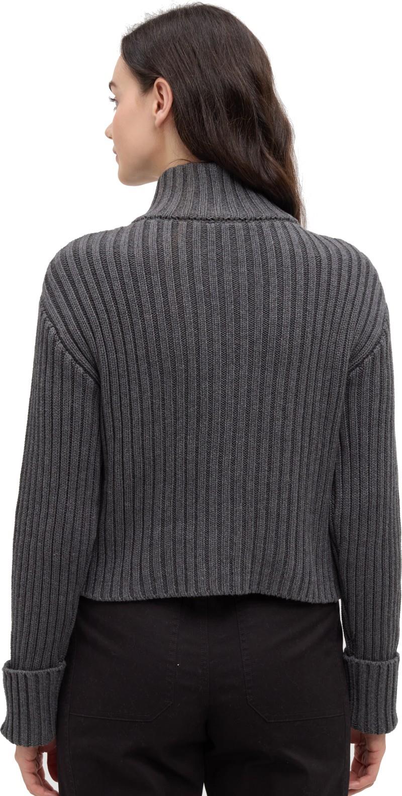 Monarch Cardigan - Womens - dark grey heather 1
