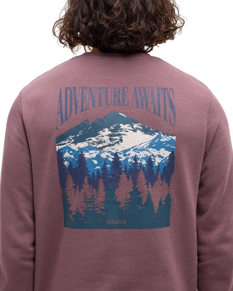 Mountain Mirror Crew - Mens - mauve stone / meteorite black 1