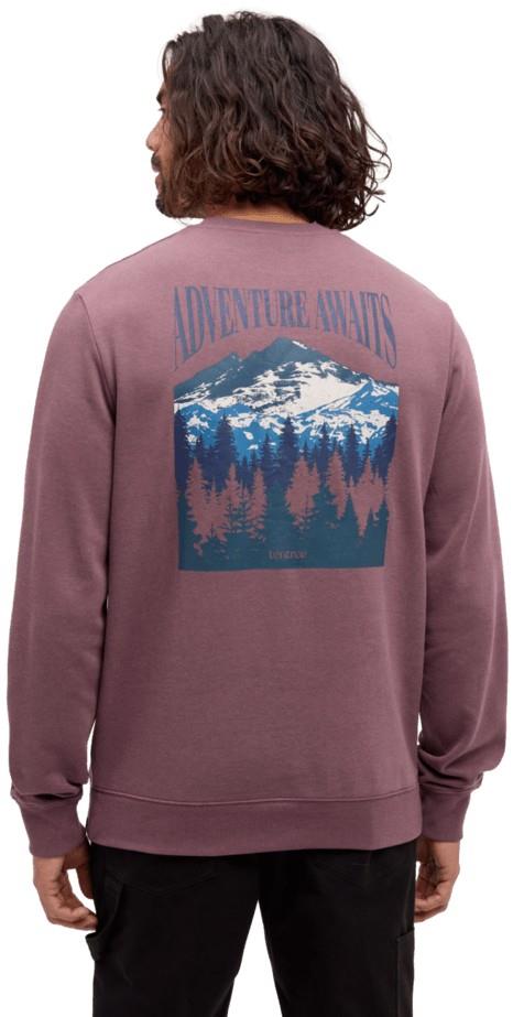 Mountain Mirror Crew - Mens - mauve stone / meteorite black 1