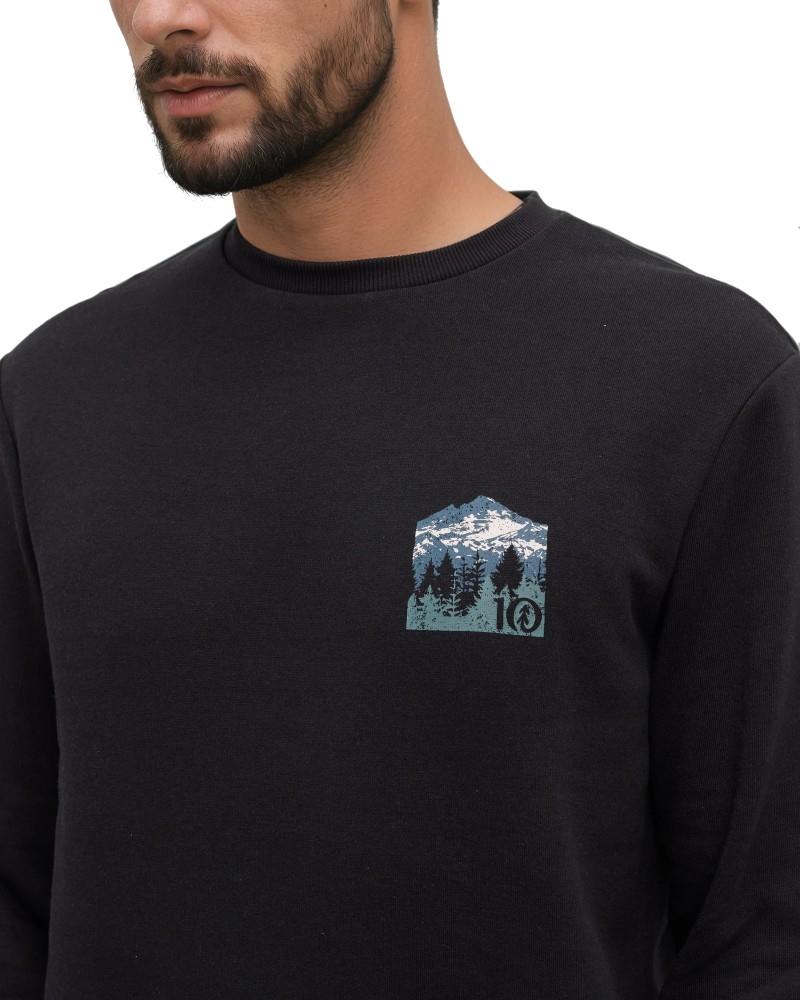 Mountain Mirror Crew - Mens - meteorite black / blue horizon 1