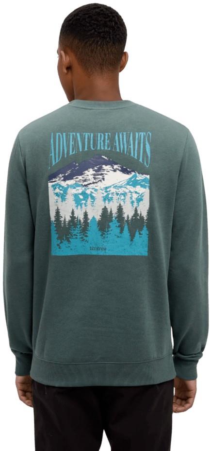 Mountain Mirror Crew - Mens - pine green / pale oak 1